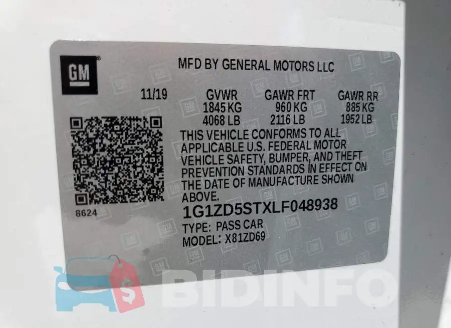 1G1ZD5STXLF048938 Photo# 10