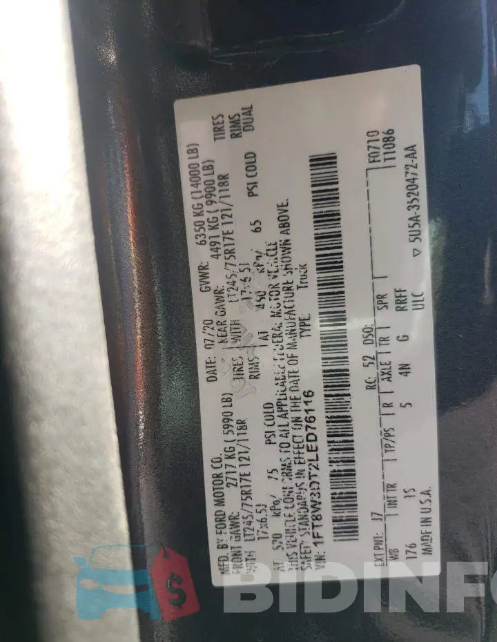 1FT8W3DT2LED76116 Photo# 10