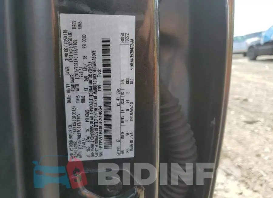 1FTFW1RG9JFA14864 Photo# 10