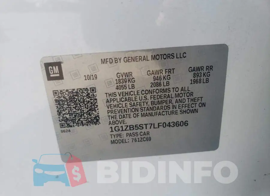 1G1ZB5ST7LF043606 Photo# 10