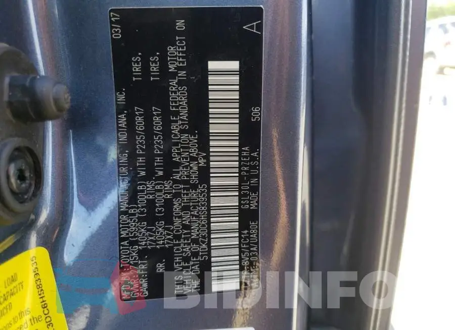 5TDKZ3DC6HS839535 Photo# 10