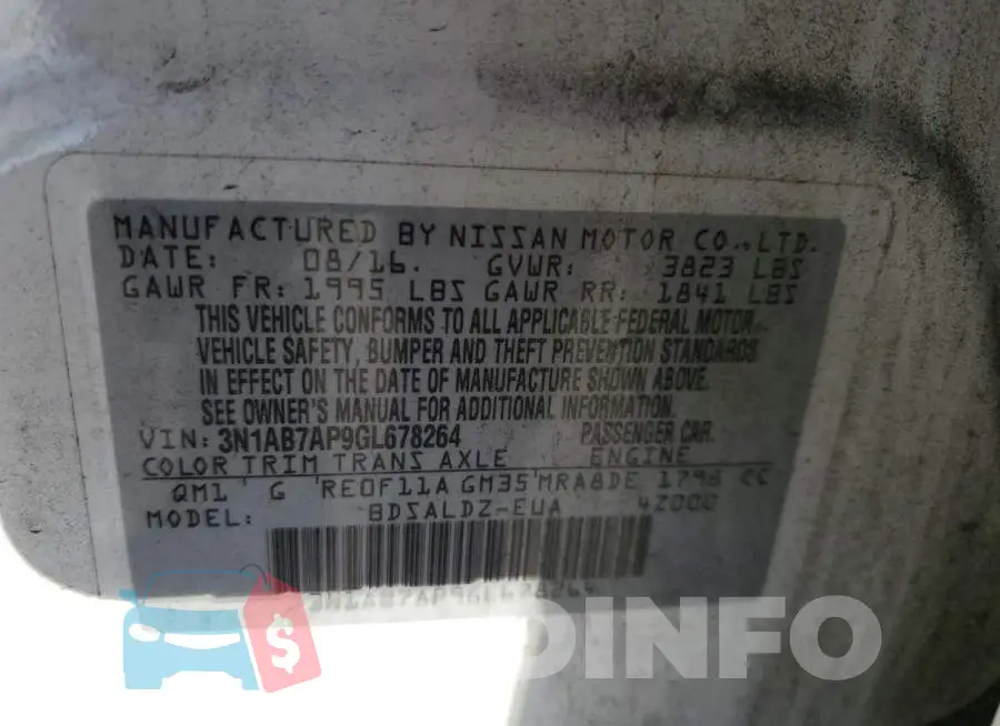 3N1AB7AP9GL678264 Photo# 10