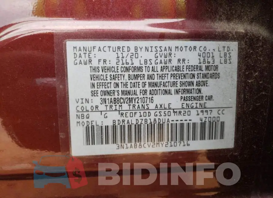 3N1AB8CV2MY210716 Photo# 10