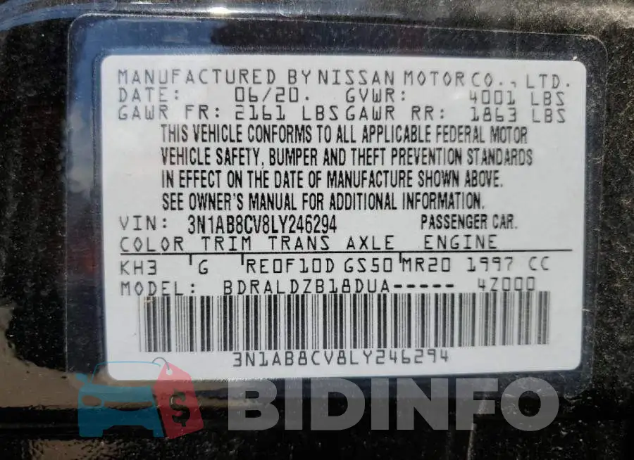 3N1AB8CV8LY246294 Photo# 10