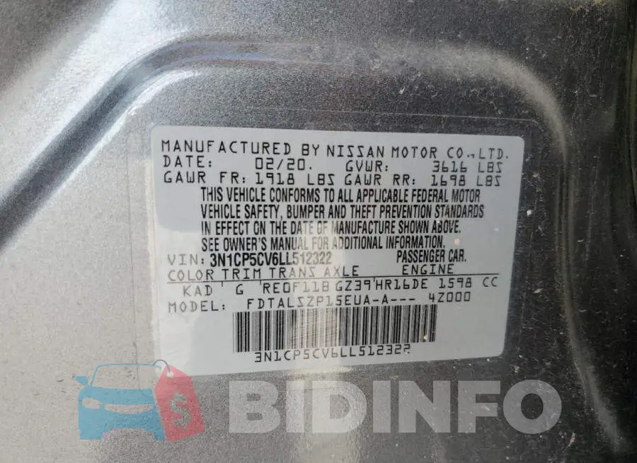 3N1CP5CV6LL512322 Photo# 10