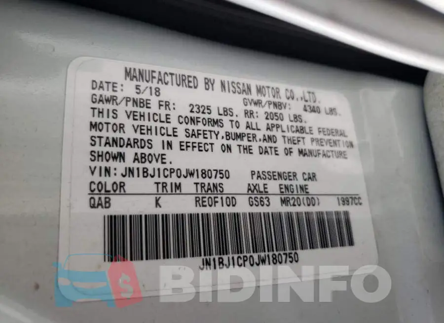 JN1BJ1CP0JW180750 Photo# 10