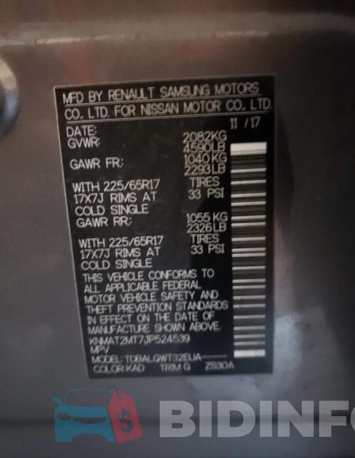KNMAT2MT7JP524539 Photo# 10