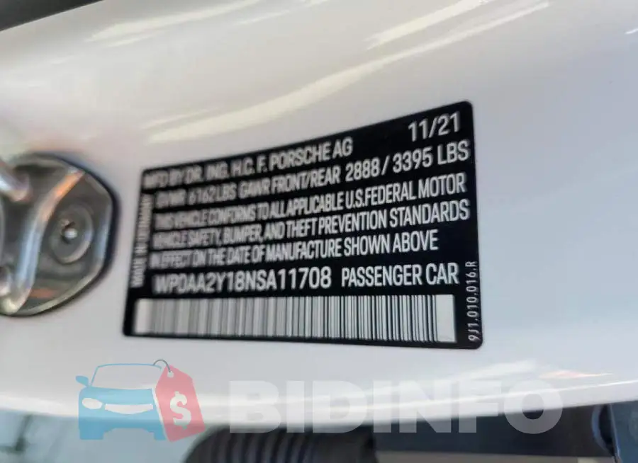 WP0AA2Y18NSA11708 Photo# 10