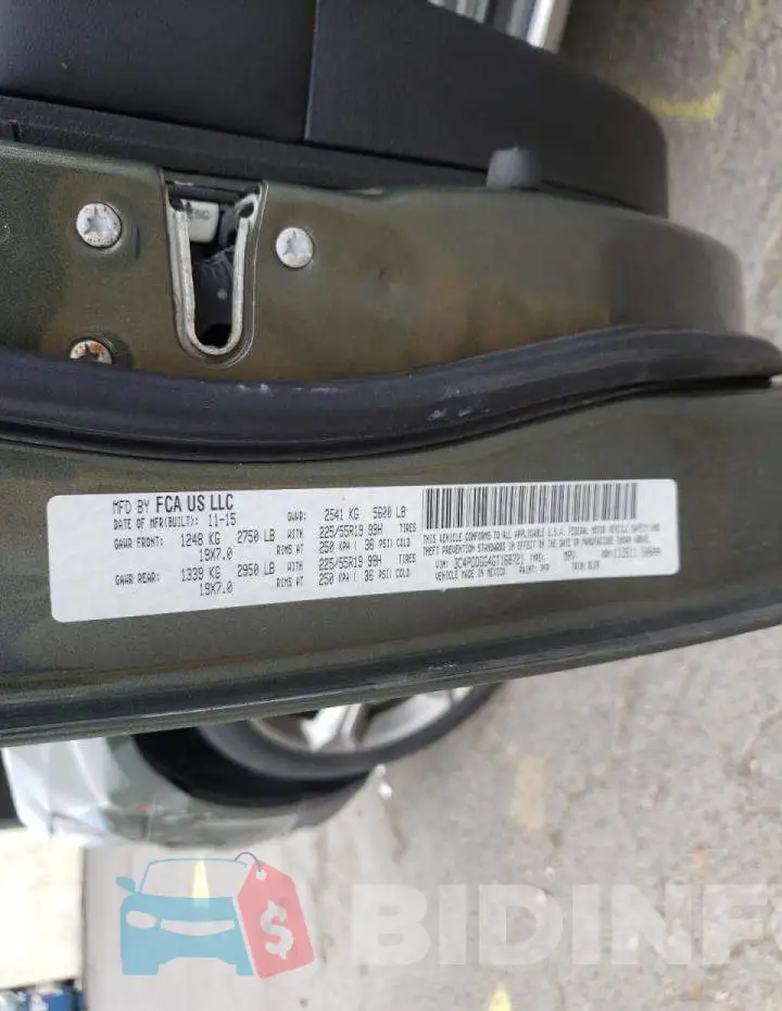 3C4PDDGG4GT168721 Photo# 10