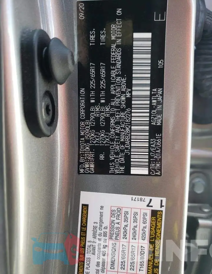 JTJDARBZ8M2182276 Photo# 10