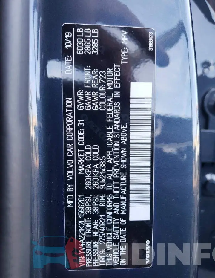 YV4A221K2L1566201 Photo# 10