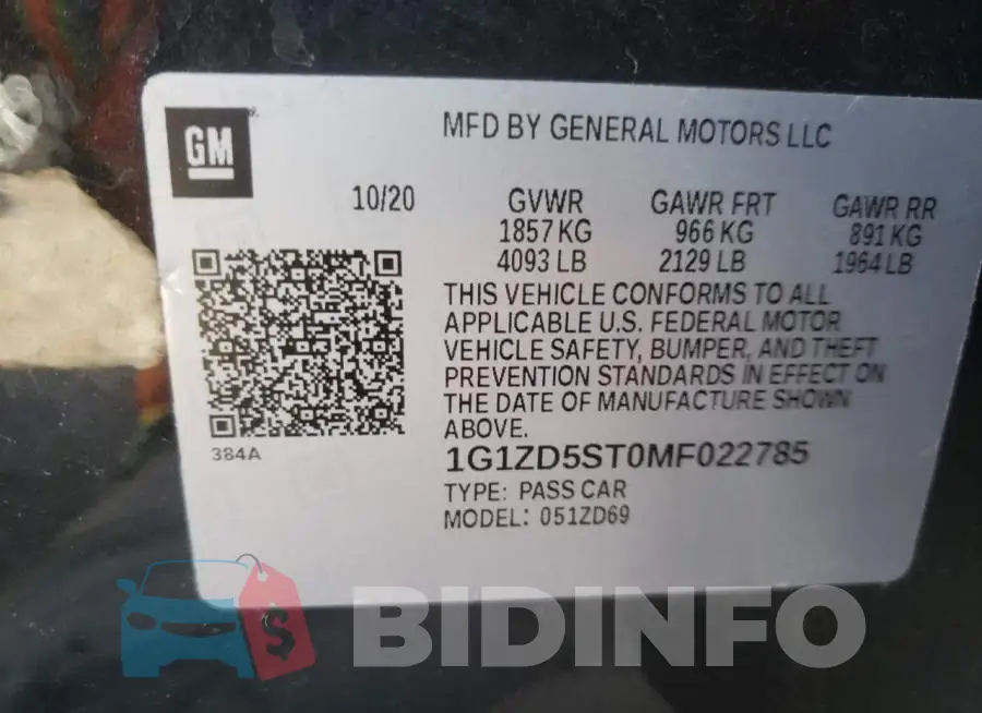 1G1ZD5ST0MF022785 Photo# 10
