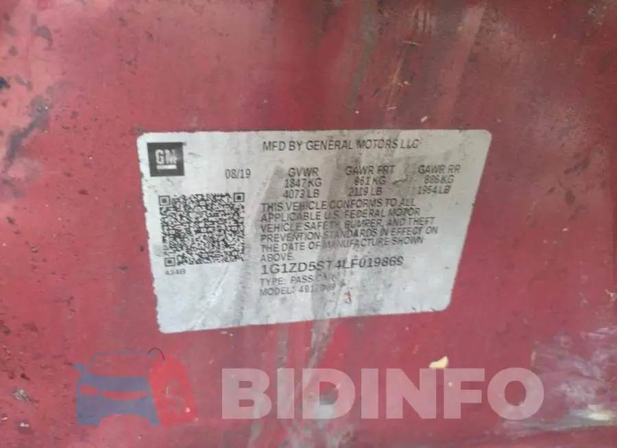 1G1ZD5ST4LF019869 Photo# 10