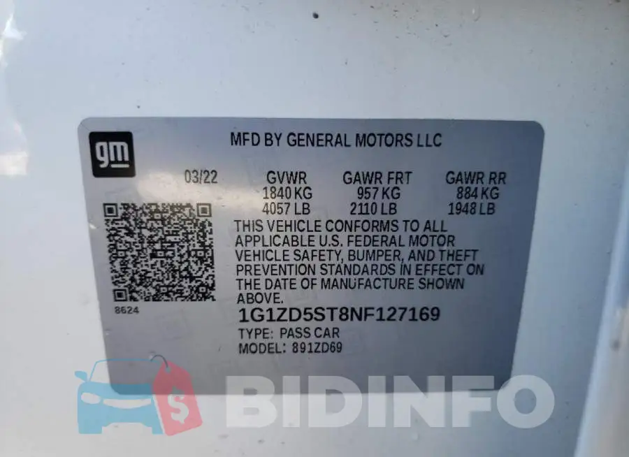 1G1ZD5ST8NF127169 Photo# 12