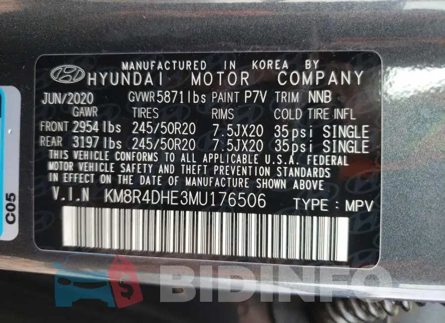 KM8R4DHE3MU176506 Photo# 10
