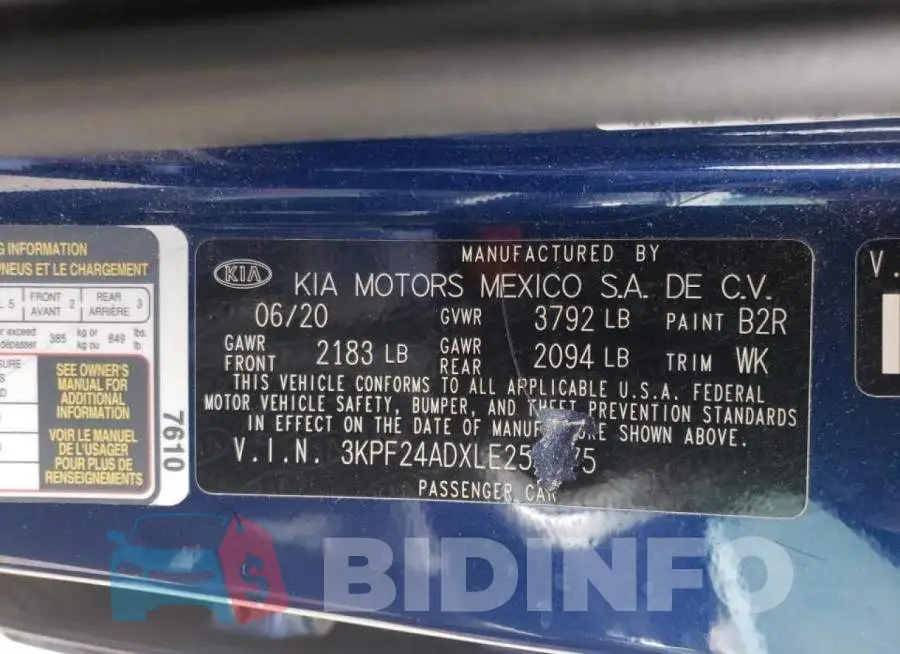 3KPF24ADXLE255375 Photo# 10