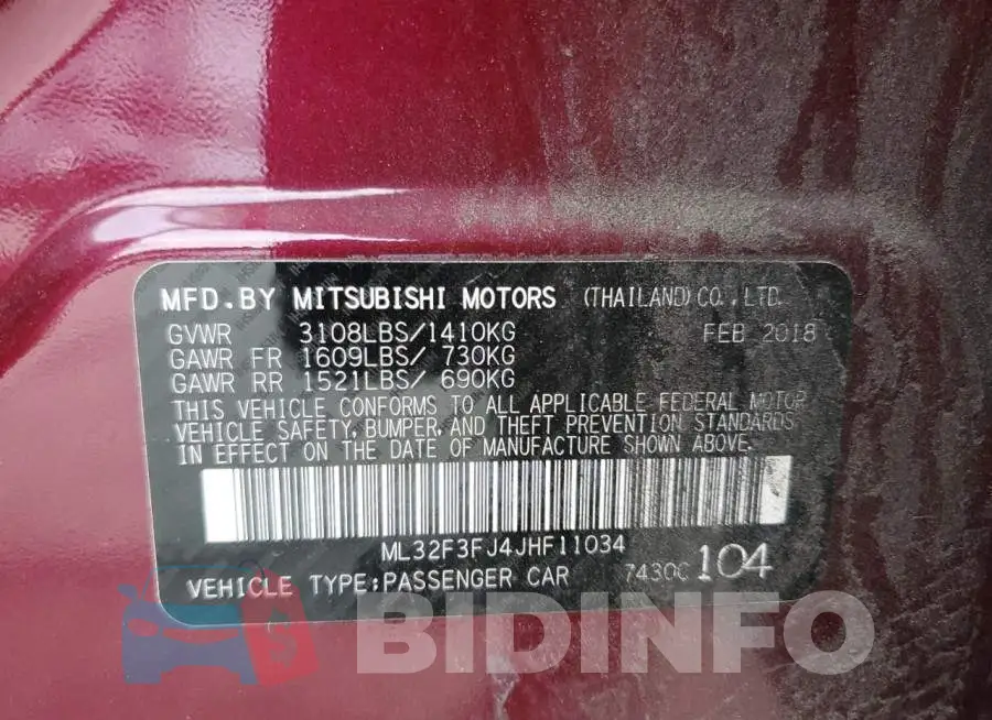 ML32F3FJ4JHF11034 Photo# 10