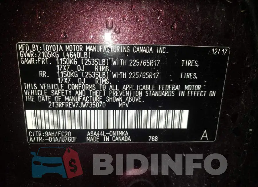 2T3RFREV7JW735070 Photo# 10