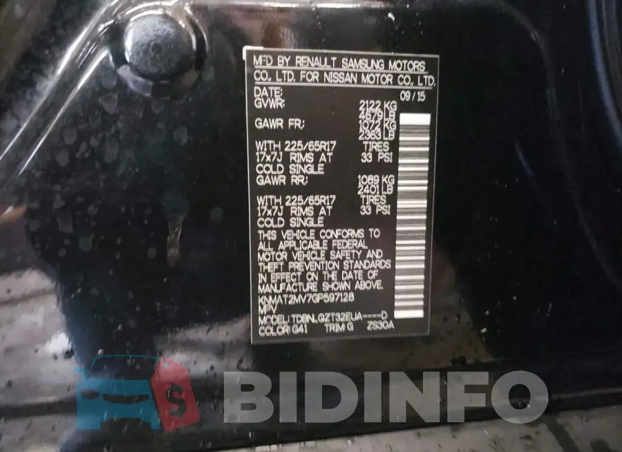 KNMAT2MV7GP597128 Photo# 10