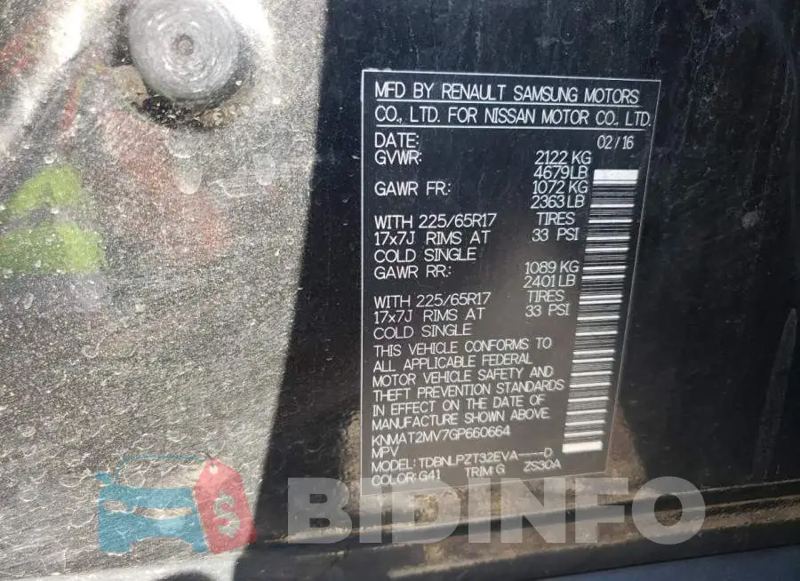 KNMAT2MV7GP660664 Photo# 10