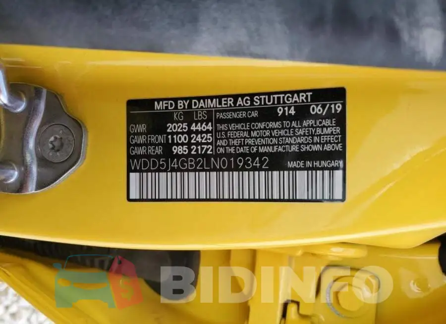 WDD5J4GB2LN019342 Photo# 10