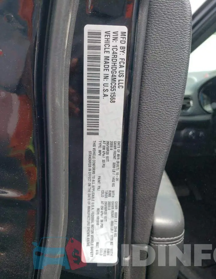 1C4RDHDG4MC551568 Photo# 10