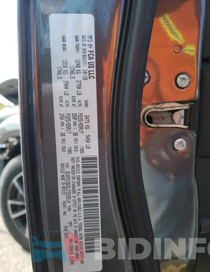 3C4PDCBG9JT522614 Photo# 10