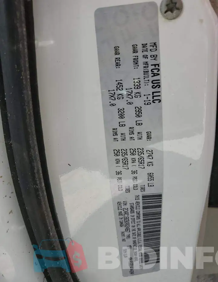 2C4RC1BG5KR624867 Photo# 13