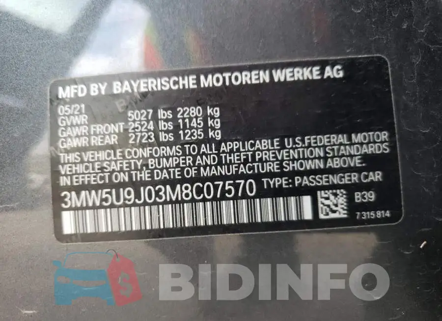 3MW5U9J03M8C07570 Photo# 10