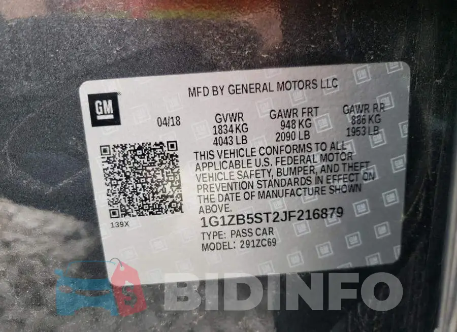 1G1ZB5ST2JF216879 Photo# 10