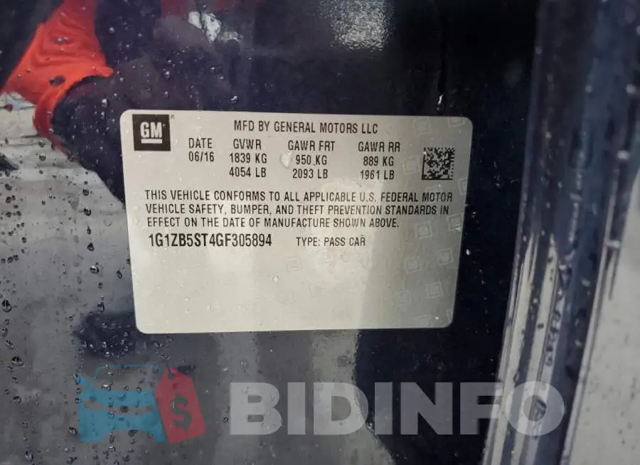 1G1ZB5ST4GF305894 Photo# 10