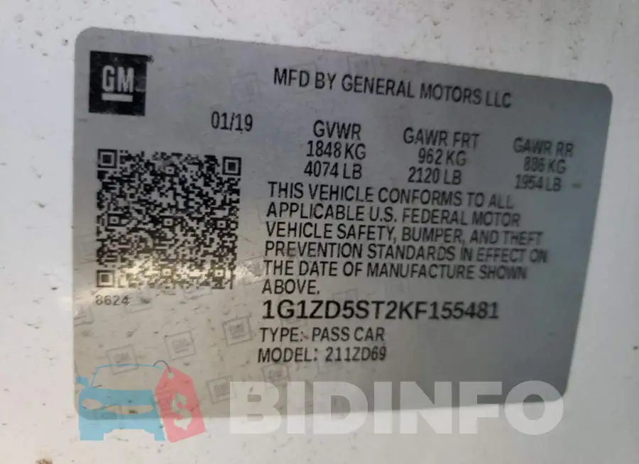 1G1ZD5ST2KF155481 Photo# 10