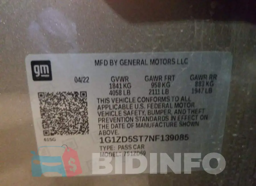 1G1ZD5ST7NF139085 Photo# 10