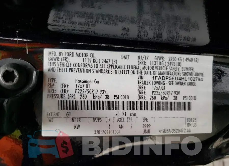 1FADP5EU4HL102794 Photo# 10