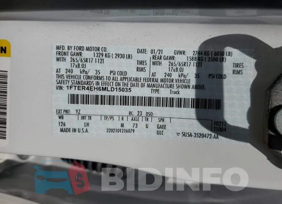 1FTER4EH6MLD15035 Photo# 10