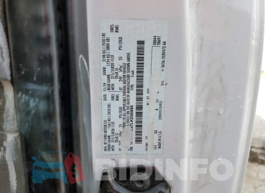 1FTFX1E47LKD06886 Photo# 10