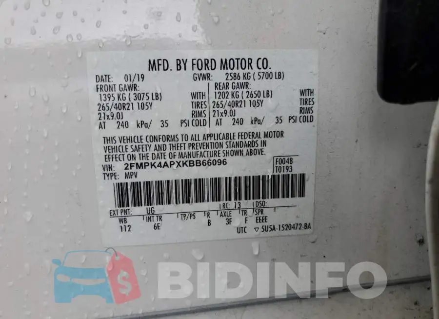 2FMPK4APXKBB66096 Photo# 10