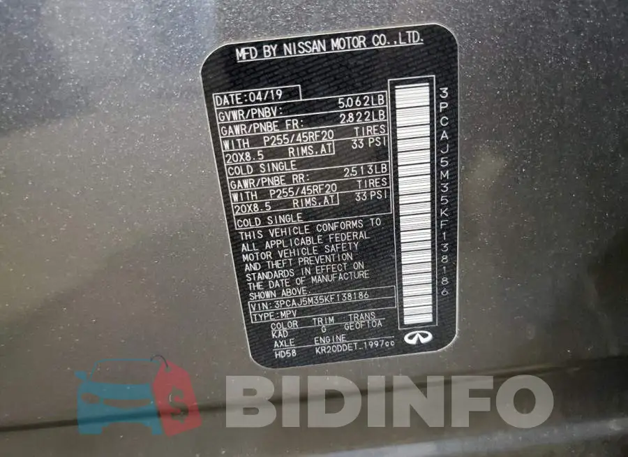 3PCAJ5M35KF138186 Photo# 10