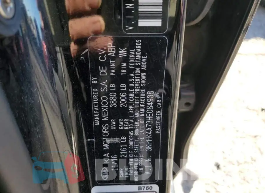 3KPFK4A73HE084938 Photo# 10