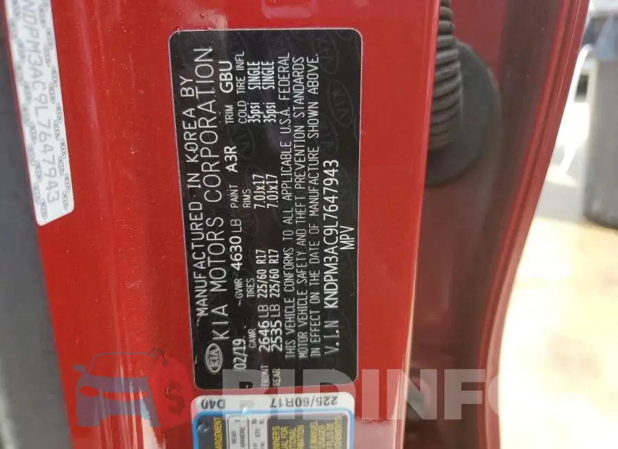 KNDPM3AC9L7647943 Photo# 10