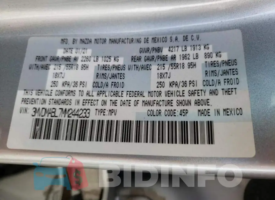 3MVDMABL7MM244233 Photo# 12