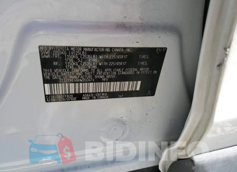 2T3ZFREV6HW350674 Photo# 10