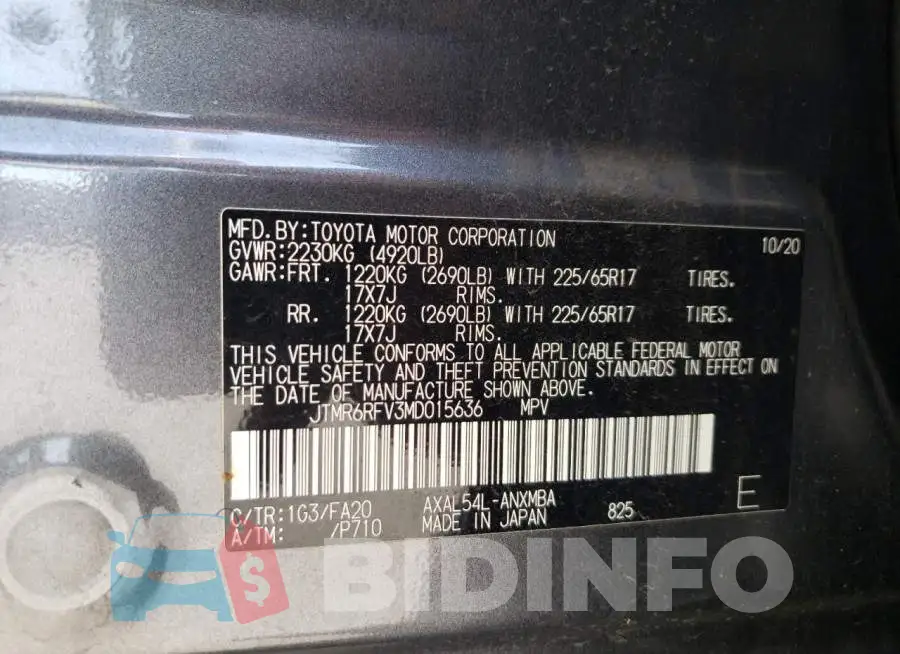 JTMR6RFV3MD015636 Photo# 10