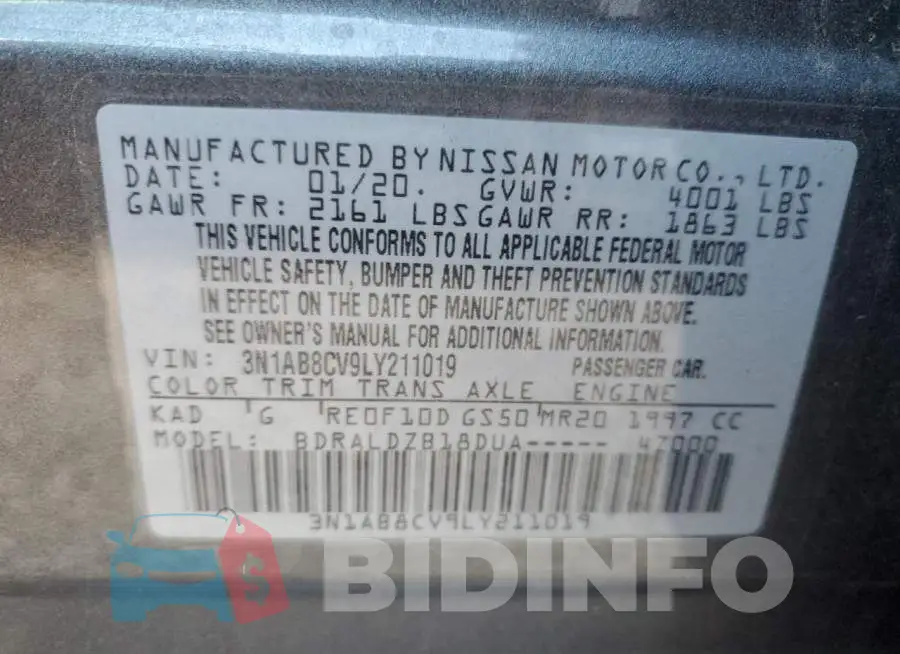 3N1AB8CV9LY211019 Photo# 10