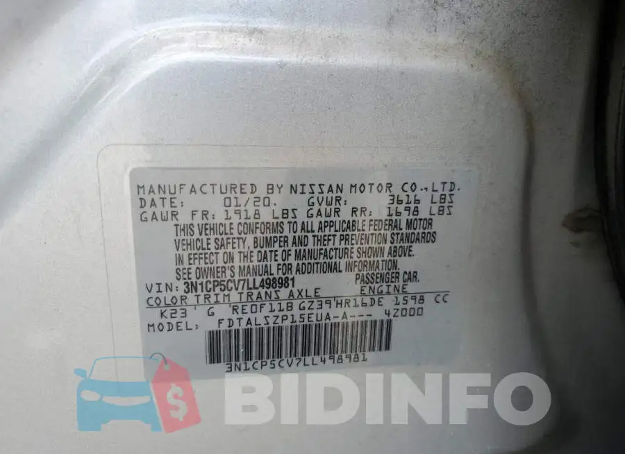 3N1CP5CV7LL498981 Photo# 10