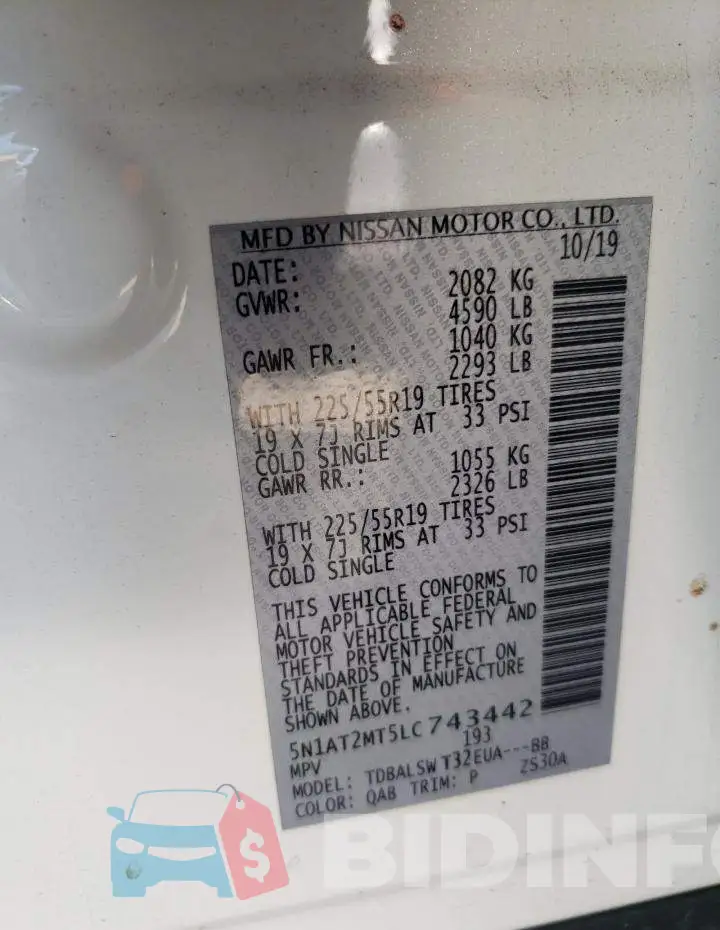 5N1AT2MT5LC743442 Photo# 10