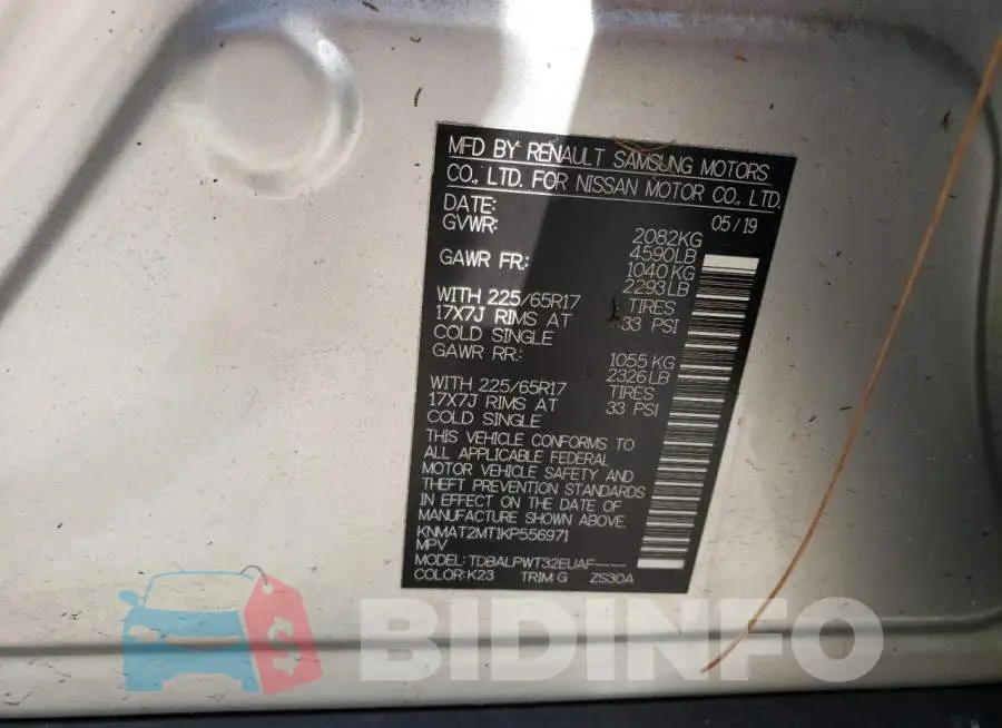 KNMAT2MT1KP556971 Photo# 10