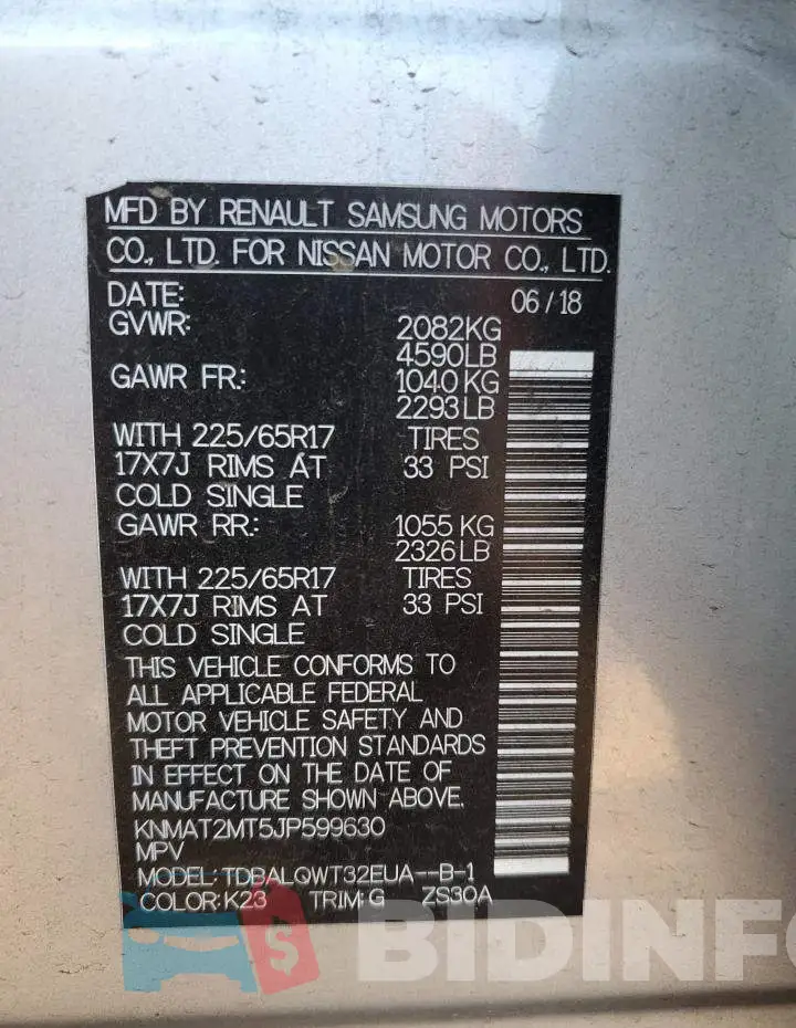 KNMAT2MT5JP599630 Photo# 10