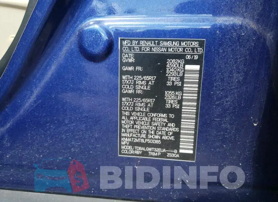 KNMAT2MT8LP501385 Photo# 10