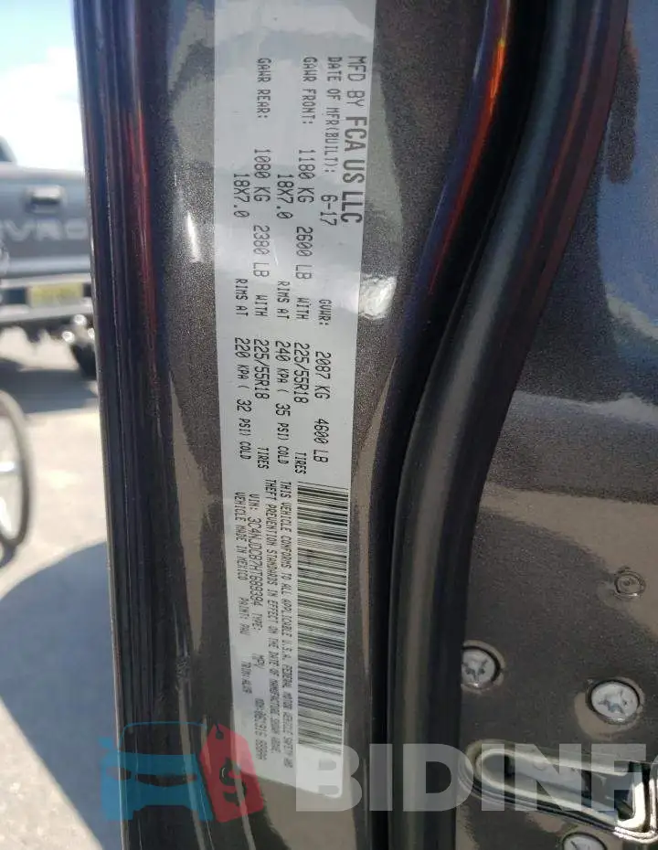 3C4NJDCB7HT689394 Photo# 10